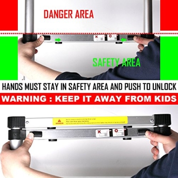 Bowoshen Telescopic Ladder 16.5ft - Safe & Portable