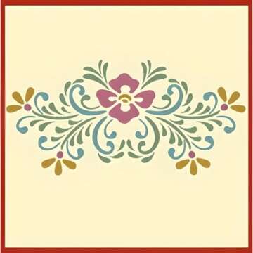Rosemaling Patterns 25 & 26 Stencil Templates for Furniture, Wall Art, Fabric & DIY Décor – Reusa...