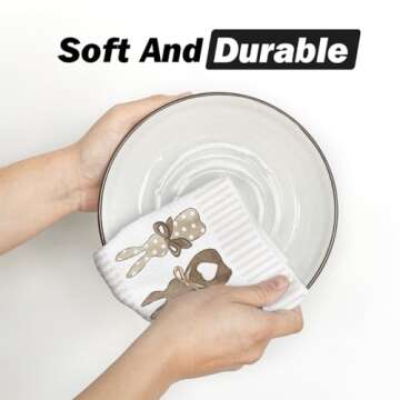 Artoid Mode Easter Kitchen Towels Set of 2 for Spring