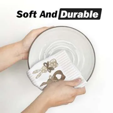 Artoid Mode Easter Kitchen Towels Set of 2 for Spring