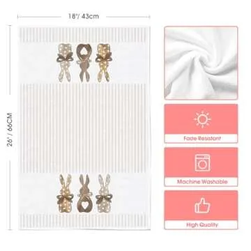 Artoid Mode Easter Kitchen Towels Set of 2 for Spring