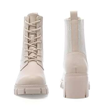 Stylish YETIER Lug Sole Ankle Bootie for Women