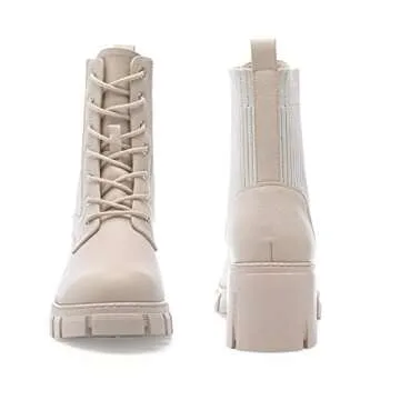 Stylish YETIER Lug Sole Ankle Bootie for Women