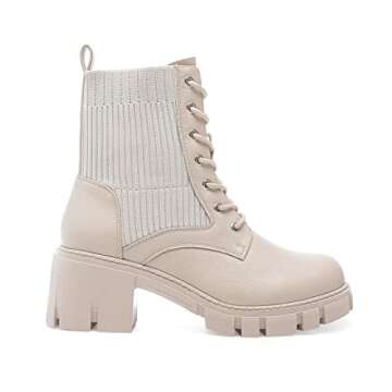 Stylish YETIER Lug Sole Ankle Bootie for Women