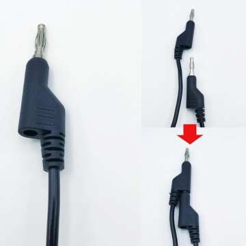 Auyuve Grounded Plier, Precise Control Unleash Unrivaled Precision for Fine Chain Welding, Ideal for Permanent Jewelry Fine Chain Welding, 3ft Cable Secure Connection, black