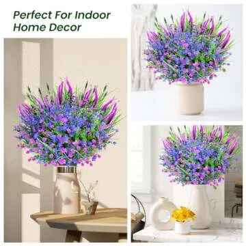 maxkes Artificial Plants Outdoor - 20PCS UV Resistant Flowers