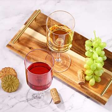 HOJIBOFA Red Wine Glasses, Wine Glasses set of 4,Hand Blown Burgundy Lead-Free Premium Crystal Clear Wine Glass,Ultra-thin Large Glass Goblets For Best Wine Tasting,Great Gift Packaging (15OZ)