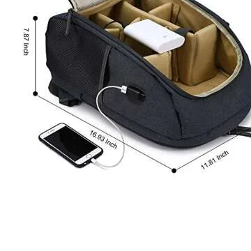 G-raphy Camera Backpack Camera Bags Large Capacity Photography Backpack Large with Laptop Compartmen...