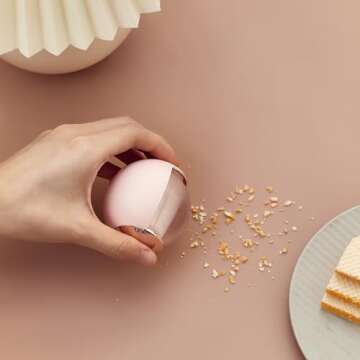 Washable Reusable Gel Lint Roller Ball for Pet Hair, Portable Dog Cat Pet Hair Remover for Clothes, Sticky Cleaner, Dust Fuzz Fur for Travel Household (Pink)