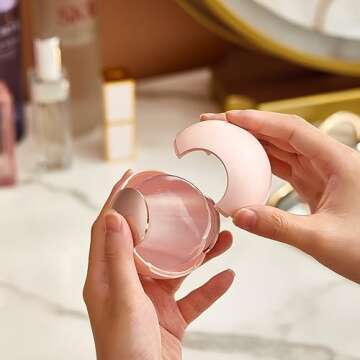 Washable Reusable Gel Lint Roller Ball for Pet Hair, Portable Dog Cat Pet Hair Remover for Clothes, Sticky Cleaner, Dust Fuzz Fur for Travel Household (Pink)