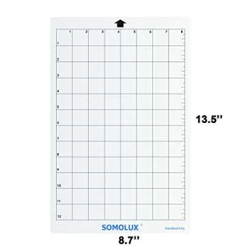 Standard-Grip Cutting Mat 12 ×8 3Pcs by Somolux, Suit for Kricut, Silhouette Electronic Die Cutting...
