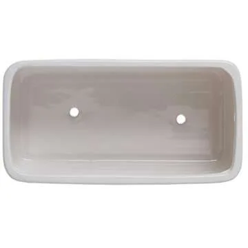 Elegant White Ceramic Indoor Planter with Drainage