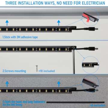 TORCHSTAR LED Safe Lighting Kit with Motion Sensor 600LM