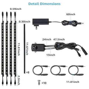 TORCHSTAR LED Safe Lighting Kit with Motion Sensor 600LM