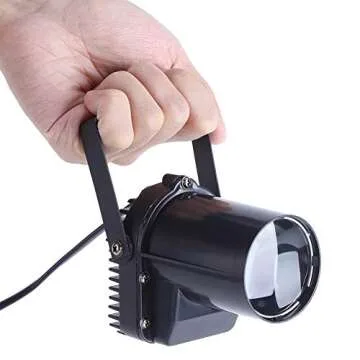 TOPINCN Pinspot Light, LED Pinspot Stage Light 12W LED Beam Spotlight for KTV Bar Party Stage Pub Festival Effect Pinspot Lights Lighting Show US Plug 110V