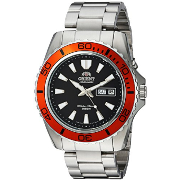 Orient Mako XL Automatic Dive Watch with Orange Bezel