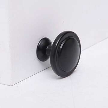 E Yuty 30 Pack Stylish Black Metal Cabinet Knobs