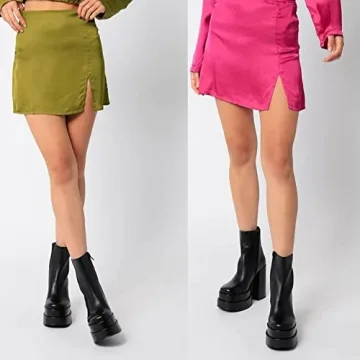 Stylish Mattiventon Platform GoGo Boots with Chunky Heels