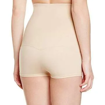 Maidenform Women's Firm Control High-Waist Moisture-Wicking Shapewear Boyshorts