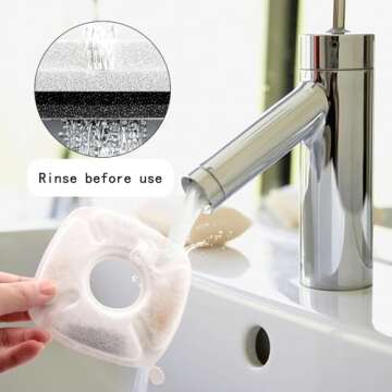 16Pcs Pet Fountain Filters Replacement Compatible with 95Oz/2.8L Dog Water Fountain, Cat Water Fountain Filters(8 Carbon Filters+8 Sponge Filters)