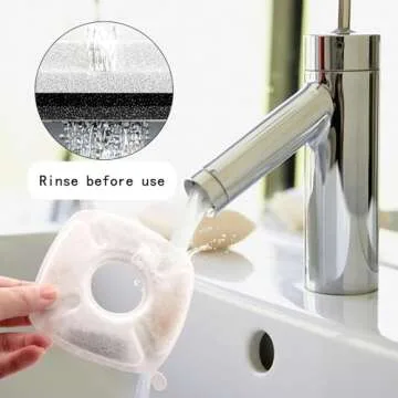 16Pcs Pet Fountain Filters Replacement Compatible with 95Oz/2.8L Dog Water Fountain, Cat Water Fountain Filters(8 Carbon Filters+8 Sponge Filters)