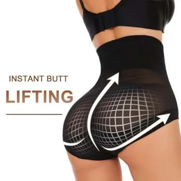 SIMIYA Shapewear Tummy Control for Women High Waist Extra Firm Body Shaper Waist Cincher Stomach Shapewear Briefs