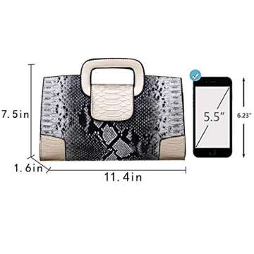 ZLMBAGUS Women Vintage Flap Tote Top Handle Satchel Handbags PU Leather Clutch Purse Shoulder Bag (Y-Gold)