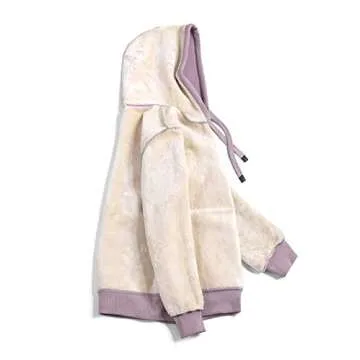 Haellun Women's Cozy Sherpa Lined Hoodie for Winter