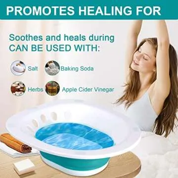Foldable Sitz Bath for Postpartum Comfort and Relief