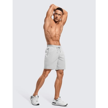 CRZ YOGA Men's Workout Shorts - Quick Dry Athletic Shorts
