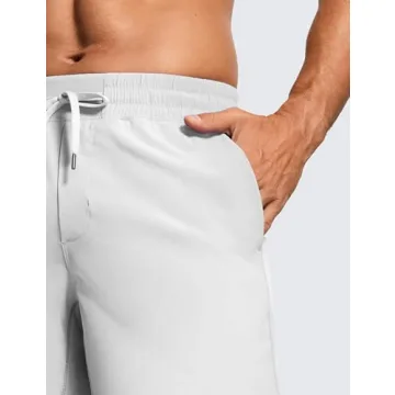 CRZ YOGA Men's Workout Shorts - Quick Dry Athletic Shorts