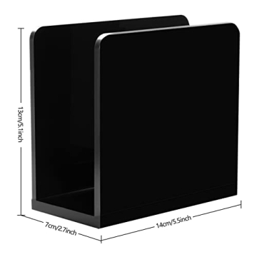 HBlife Black Acrylic Napkin Holder - Stylish & Sturdy
