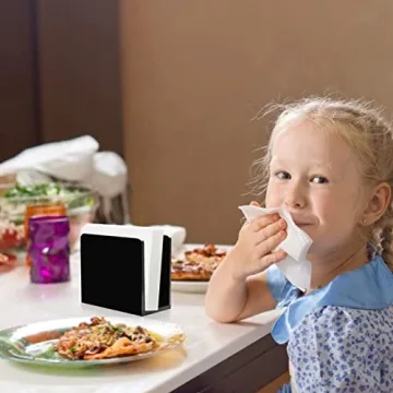 HBlife Black Acrylic Napkin Holder - Stylish & Sturdy