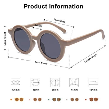 SOJOS Kids Polarized Sunglasses UV400 Protection Stylish