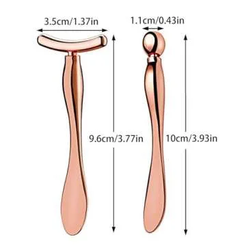 Pimoys Rose Gold Eye Cream Roller Applicator Set