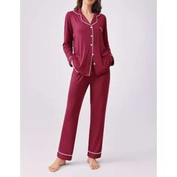 Ekouaer Womens Pajamas Set - Soft & Stylish Sleepwear