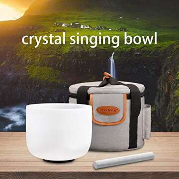 RYAN DVAN 8" G Note Frosted Chakra Singing Bowl