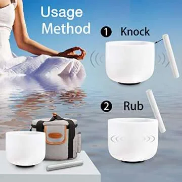 RYAN DVAN 8" G Note Frosted Chakra Singing Bowl