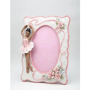 Exquisite Cosmos Gifts Porcelain Ballerina Picture Frame - Perfect Gift!