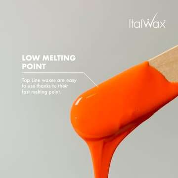 Italwax Top Line Coral - 750g / 1.65lb - Hard wax beads for hair removal - Unscented - Synthetic formulation ideal for sensitive skins - Recommended for Bikini Area and Armpits