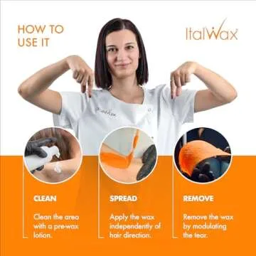 Italwax Top Line Coral - 750g / 1.65lb - Hard wax beads for hair removal - Unscented - Synthetic formulation ideal for sensitive skins - Recommended for Bikini Area and Armpits