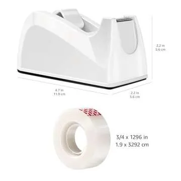 Amazon Basics Tape Dispenser with 16 Refill Rolls