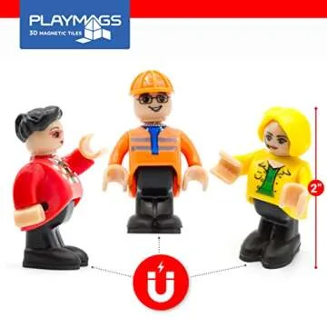 Playmags Magnetic Community Set - 15 Imaginative Figures