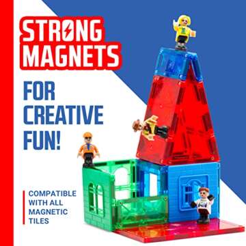 Playmags Magnetic Community Set - 15 Imaginative Figures
