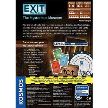 Exit: The Mysterious Museum | Exit: The Game - A Kosmos Game | Family-Friendly, Card-Based at-Home E...