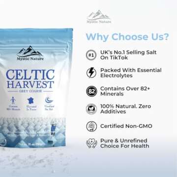 Mystic Nature Celtic Harvest Sea Salt - 100% Natural & Unrefined