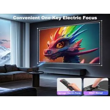 1080P Adjustable Projector for Home & Outdoor Fun