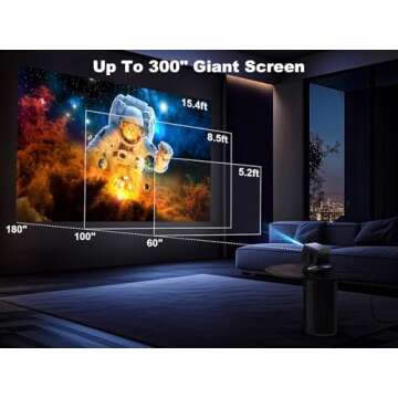 1080P Adjustable Projector for Home & Outdoor Fun