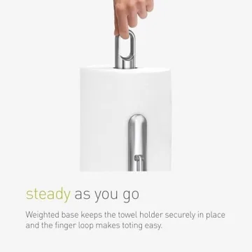 simplehuman Tension Arm Paper Towel Holder - Heavy-Duty & Stylish