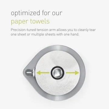 simplehuman Tension Arm Paper Towel Holder - Heavy-Duty & Stylish